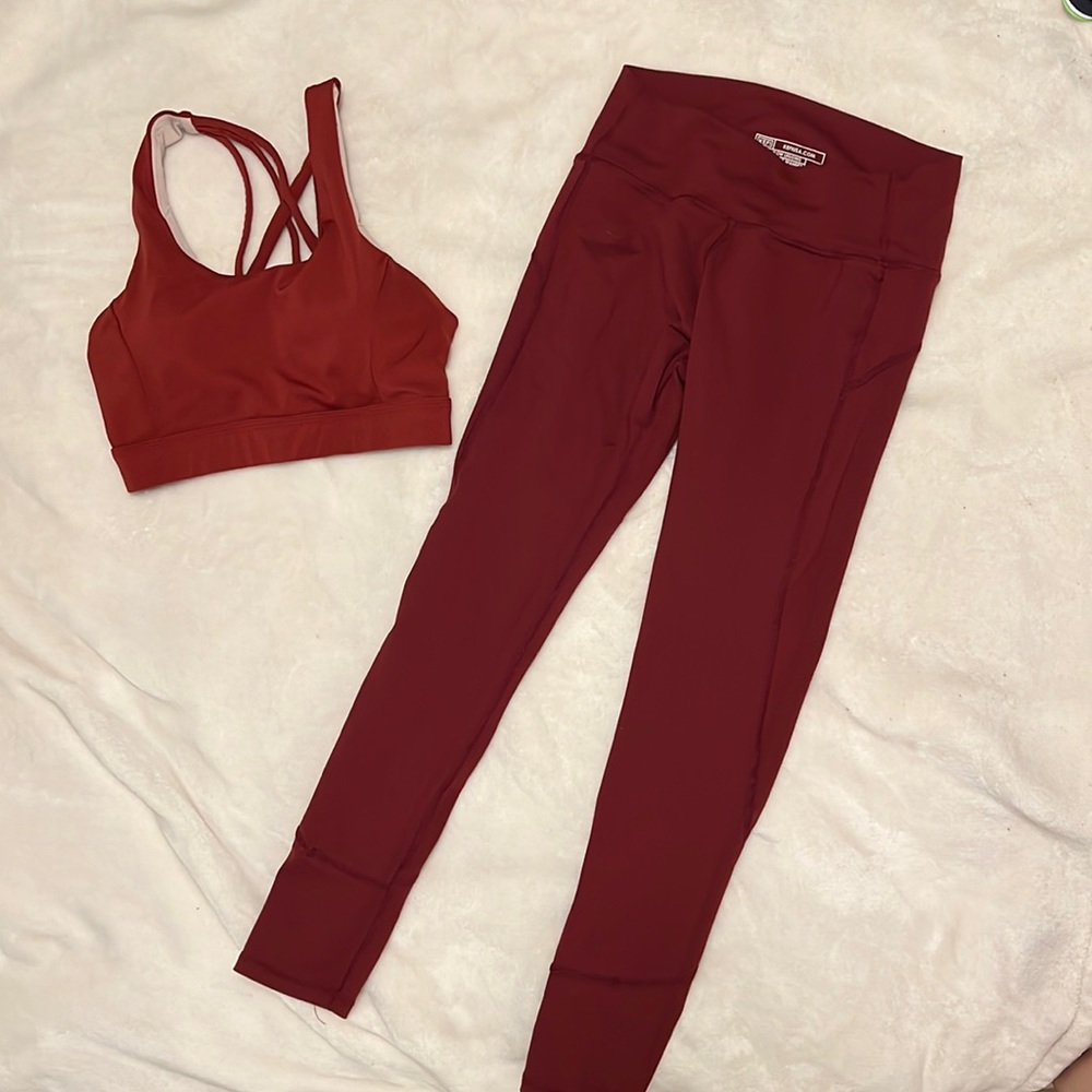 Red Kefi Yoga Workout Set